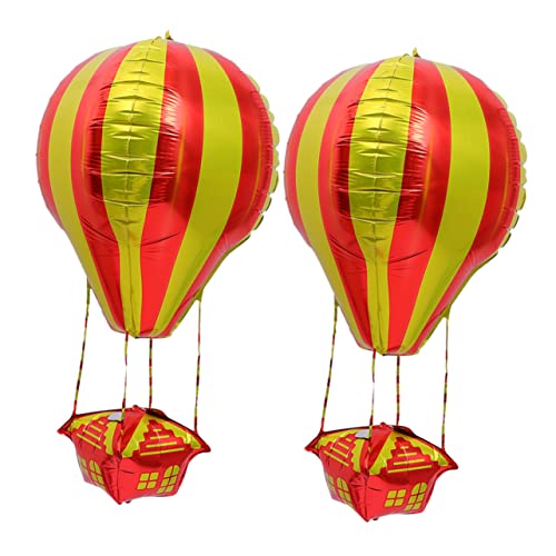 LIFKOME 2 Stück Ballon Dekorationen Wiederverwendbar Oh Film Party Blau Luft Aluminiumfolie Golden von LIFKOME
