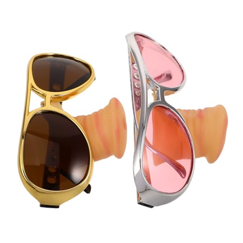 LIFKOME 2 Stück Brille mit Schweinenase albern verrückt Geburtstag Erwachsene Partybrille prop lustige partybrillen lustige schnapsgläser party zubehör Cosplay-Party-Brille lustige Brille von LIFKOME