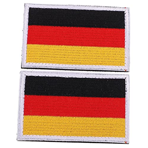LIFKOME 2 Stück DIY Nationalflaggen Patches Bestickte Applikationen für Kleidung Aufnäher mit Länderflaggen für Jeans Jacken Rucksäcke Maschinenwaschbar Europa Fußball Fans von LIFKOME