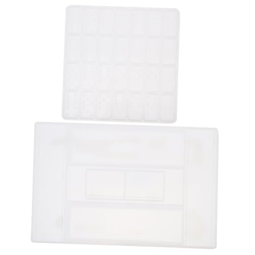 LIFKOME 2 Stück DIY Silikonform Teiliges Set für Domino Halter Gießform für Kreative Bastelprojekte Langlebig und Einfach zu Reinigen für Anfänger und Profis von LIFKOME