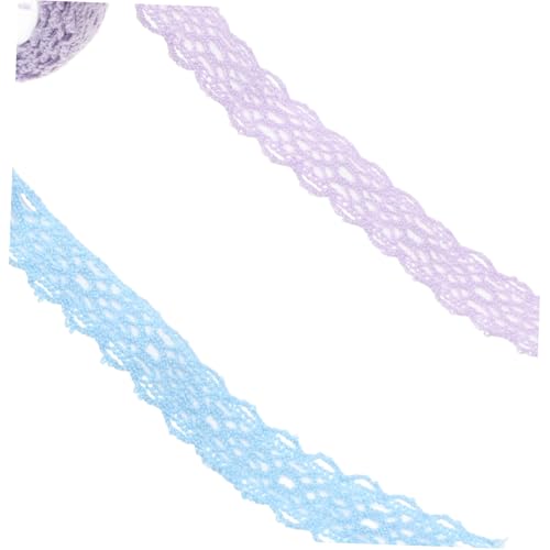 LIFKOME 2 Stück Doppelseitiges Spitzenband aus Baumwolle Set Selbstklebendes Robustes Stoffband in Blau und Helllila für DIY Basteln Scrapbooking Geschenkverpackung Vintage Hochzeits und LIFKOME 2 Stück Doppelseitiges Spitzenband aus Baumwolle Set Selbstklebendes Robustes Stoffband in Blau und Helllila für DIY Basteln Scrapbooking Geschenkverpackung Vintage Hochzeits und von LIFKOME