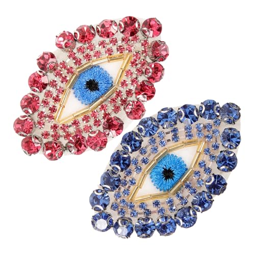 LIFKOME 2 Stück Glitzernde Augenform Bügelbild mit Strasssteinen Teiliges Leichter Kompakter Aufnäher zum Aufbügeln und Nähen Dekorativ für Kleidung Jacken Shirts und DIY Reparaturen LIFKOME 2 Stück Glitzernde Augenform Bügelbild mit Strasssteinen Teiliges Leichter Kompakter Aufnäher zum Aufbügeln und Nähen Dekorativ für Kleidung Jacken Shirts und DIY Reparaturen von LIFKOME