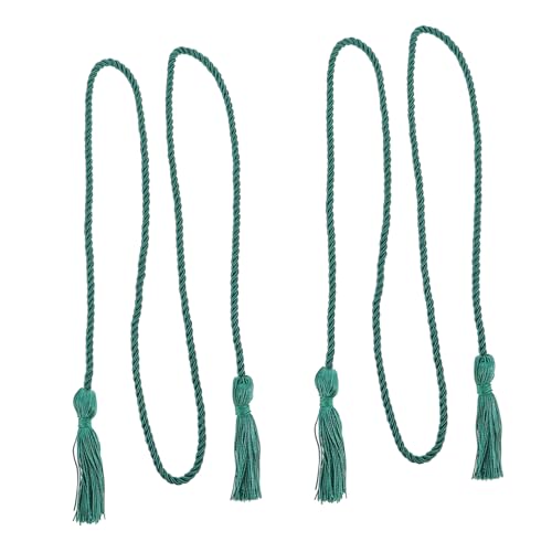 LIFKOME 2 Stück Graduation Tassel Rope Dekoration Langlebige Grüne Abschlusskordel für Doktorhut Vielseitiges Abschlussfoto accessoire Leichte und Praktische Dekoration für Abschlussfeier von LIFKOME