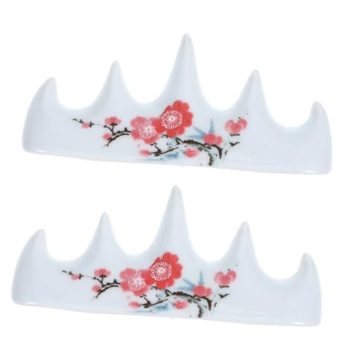 LIFKOME 2 Stück Keramik Fünf finger Sumi Pinselhalter Stabile Chinesische Kalligrafie Stifthalter mit Pflaumenblütenmotiv Rutschfeste Schreibpinselablage für Kalligrafie und Tuschepinsel LIFKOME 2 Stück Keramik Fünf finger Sumi Pinselhalter Stabile Chinesische Kalligrafie Stifthalter mit Pflaumenblütenmotiv Rutschfeste Schreibpinselablage für Kalligrafie und Tuschepinsel von LIFKOME