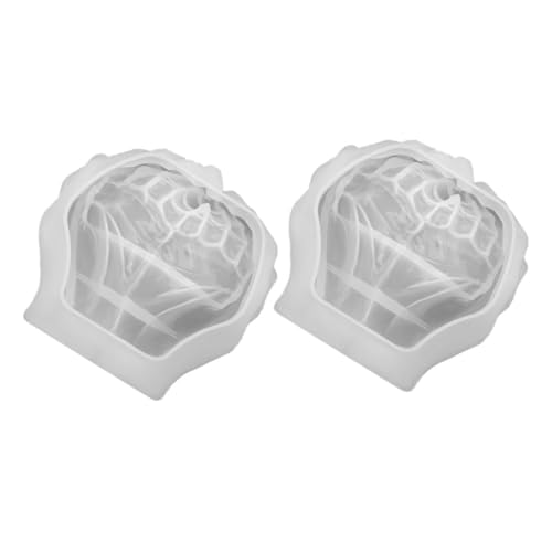 LIFKOME 2 Stück Kristall-Epoxy-Form Form für Schminktisch Form Epoxidharz silikonform selber machen Handgussform handgeformte Schalenform Ringform Kieselgel Transparent von LIFKOME