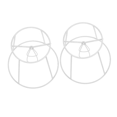 LIFKOME 2 Stück Lampenschirmhalter aus Stabilem Eisen DIY Konischer Lampenschirmrahmen Langlebig und Einfach zu Montieren Geeignet für Wohnzimmer Restaurant und Heimdekoration von LIFKOME