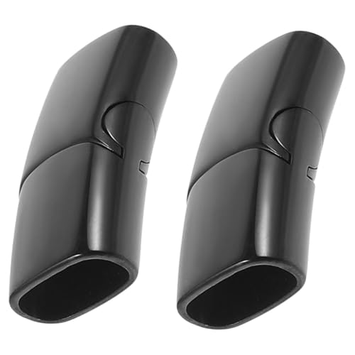 LIFKOME 2 Stück Magnetschnallenarmbandzubehör Magnetische Schmuckverschlüsse Für Halsketten Stecker Für Schmuckverschlüsse Endkappen Für Armbandschnüre Rostfreier Stahl Black von LIFKOME