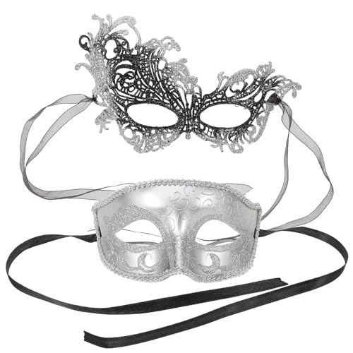 LIFKOME 2 Stück Maskerademaske Vintage Venez Augenmaske Requisite Kostümzubehör Für Damen Venezianische Party Abend Abschlussball Bar von LIFKOME