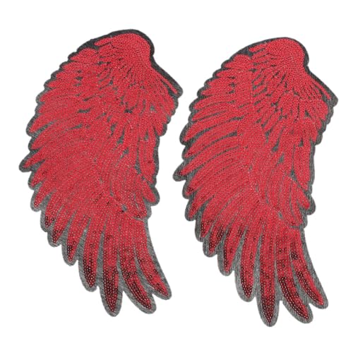 LIFKOME 2 Stück Pailletten Flügel Applikation Bestickte Angel Wings Patch zum Aufbügeln DIY Kleidung Selbstklebender Sequin Flicken für Jeans und Kostüme Mittlere Rot LIFKOME 2 Stück Pailletten Flügel Applikation Bestickte Angel Wings Patch zum Aufbügeln DIY Kleidung Selbstklebender Sequin Flicken für Jeans und Kostüme Mittlere Rot von LIFKOME
