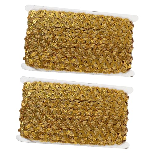LIFKOME 2 Stück Pailletten Spitzenborte für DIY Kleidung Dekoration Hochzeiten Partys Valentinstag Weiche Hautfreundliche Spitze mit Glänzenden Details LIFKOME 2 Stück Pailletten Spitzenborte für DIY Kleidung Dekoration Hochzeiten Partys Valentinstag Weiche Hautfreundliche Spitze mit Glänzenden Details von LIFKOME