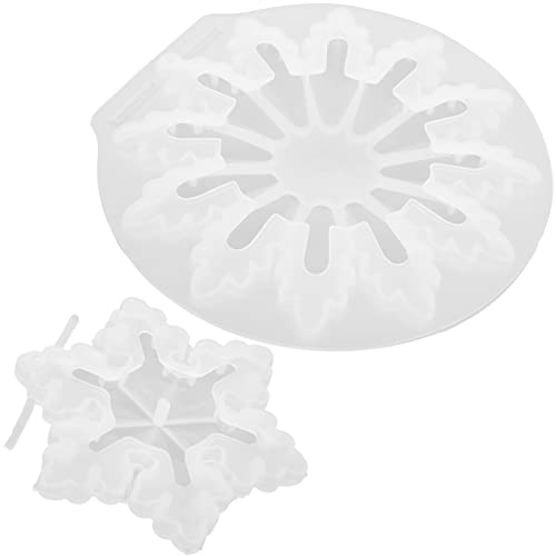 LIFKOME 2 Stück Silikonform Schneeflocke Weihnachts Diy Gießform für Epoxidharz Bastelmaterial für Winterliche Dekorationen Vielseitig Einsetzbar für Kreative Projekte von LIFKOME