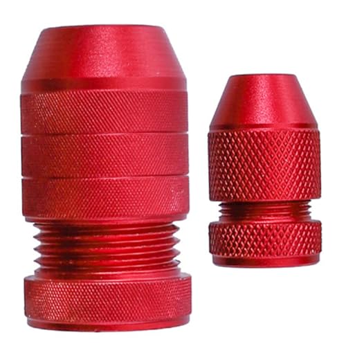LIFKOME 2 Stück Teiliges Bohrtiefe Stopp aus Aluminium Einstellbare Tiefenanschläge mit Rutschfestem Nylonring Präzise Bohrlochkontrolle für Kleine Bohrer Holzbohrer und Senker Praktische von LIFKOME