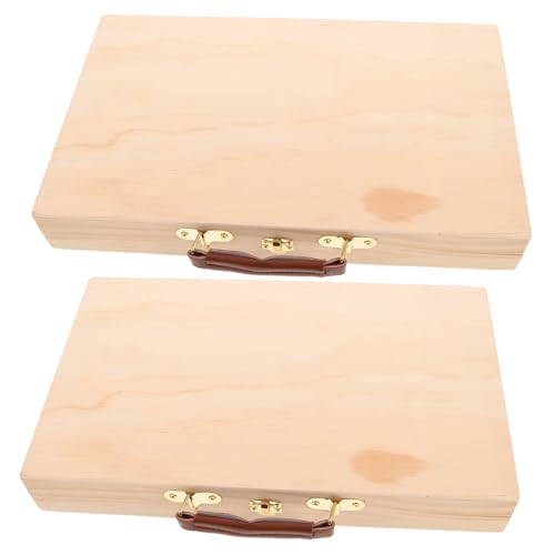LIFKOME 2 Stück Teiliges Holzaufbewahrungsbox mit Mehreren Fächern Tragbarer Malwerkzeug Organizer aus Solidem Kiefernholz Leicht und Robust für Ölgemälde Pinsel und Stempel Studio und LIFKOME 2 Stück Teiliges Holzaufbewahrungsbox mit Mehreren Fächern Tragbarer Malwerkzeug Organizer aus Solidem Kiefernholz Leicht und Robust für Ölgemälde Pinsel und Stempel Studio und von LIFKOME