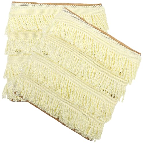 LIFKOME 2 Stück Teiliges Polyester Gardinenfransen Band DIY Vorhang Dekorationsborte für Polster Sofa Kissen Feine Verarbeitung Zuschneidbar Langlebig und Vielseitig Einsetzbar von LIFKOME