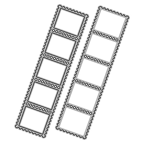 LIFKOME 2 Stück Teiliges Schneidwerkzeug Set Metall Stanzformen für DIY Stempel Prägeplatten für Kartengestaltung und Bastelprojekte Geeignet für Fotoalben und Einladungen von LIFKOME