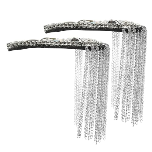 LIFKOME 2 Stück Teiliges Schulterepaulettenset mit Quasten Silberfarbene Metall schulterklappen Stilvolle Schulterarm dekoration für Kostüme Uniformen und Modische Kleidung von LIFKOME