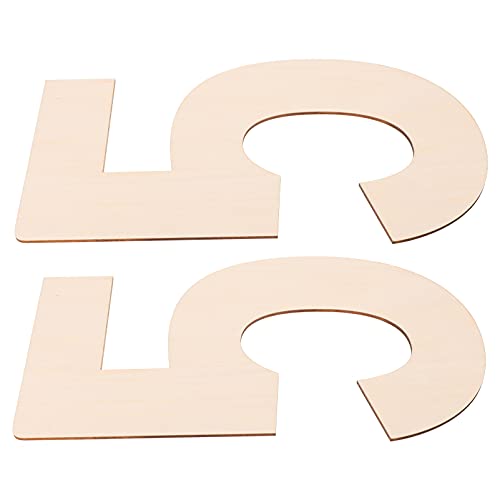LIFKOME 2 Stück Unbearbeitete Holzscheiben Zahlen für Heimdekoration Diy Projekte Hochzeit Party Langlebig für Kreative Bastelarbeiten und Festliche Anlässe von LIFKOME