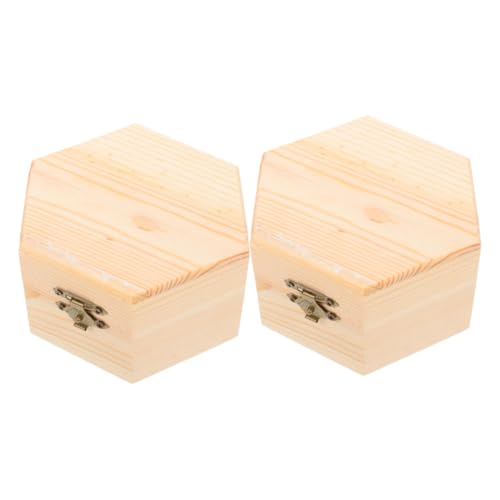 LIFKOME 2 Stück Unbehandelte Holz Schmuckbox Sechseckige Aufbewahrungsbox Holz Diy Bastelidee Vintage Schmuck Organizer für Zuhause Reisen und Geschäftexxcm LIFKOME 2 Stück Unbehandelte Holz Schmuckbox Sechseckige Aufbewahrungsbox Holz Diy Bastelidee Vintage Schmuck Organizer für Zuhause Reisen und Geschäftexxcm von LIFKOME