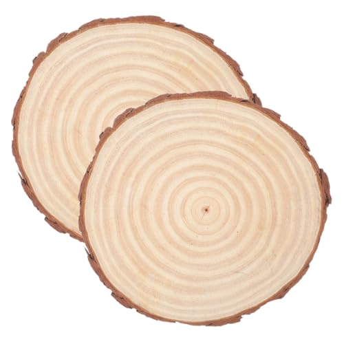 LIFKOME 2 Stück Unbehandelte Holzscheiben Ø Glatte Runde Holzplatten zum Bemalen DIY Holzkreise für Bastelarbeiten Natürliche Baumscheiben für Handwerk und Kreative Dekoration LIFKOME 2 Stück Unbehandelte Holzscheiben Ø Glatte Runde Holzplatten zum Bemalen DIY Holzkreise für Bastelarbeiten Natürliche Baumscheiben für Handwerk und Kreative Dekoration von LIFKOME