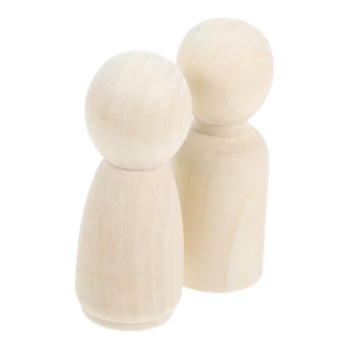 LIFKOME 2 Stück Unlackierte Holz Peg Puppen für Diy Kunsthandwerk Unfertige Holzwaren zum Bemalen Junge Mädchen Kreative Holzfiguren für Handwerksprojekte LIFKOME 2 Stück Unlackierte Holz Peg Puppen für Diy Kunsthandwerk Unfertige Holzwaren zum Bemalen Junge Mädchen Kreative Holzfiguren für Handwerksprojekte von LIFKOME