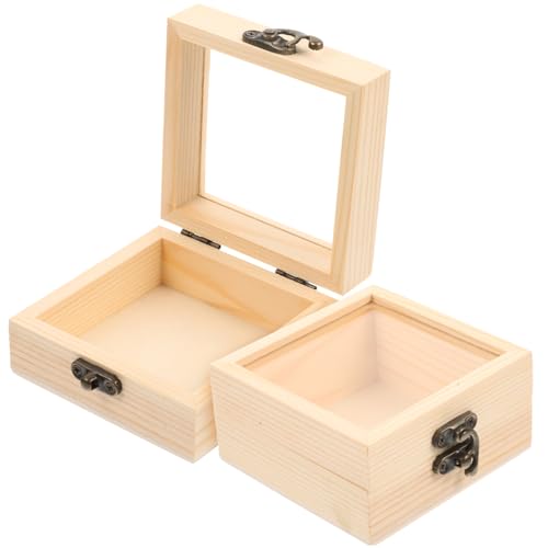 LIFKOME 2 Stück Vintage Holzbox mit Klappdeckel Aufbewahrung für Hochzeitsgeschenke und Dekoration für Schmuck und DIY Projekte LIFKOME 2 Stück Vintage Holzbox mit Klappdeckel Aufbewahrung für Hochzeitsgeschenke und Dekoration für Schmuck und DIY Projekte von LIFKOME