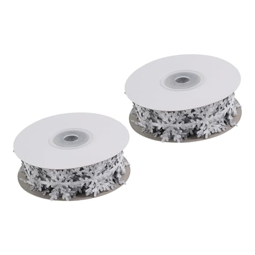 LIFKOME 2 Stück Weihnachtsdeko Schleifenband mit Schneeflocken Graues Geschenkband Strapazierfähigem Vliesstoff Vielseitig für DIY Geschenkverpackung Party und Festtagsdekoration LIFKOME 2 Stück Weihnachtsdeko Schleifenband mit Schneeflocken Graues Geschenkband Strapazierfähigem Vliesstoff Vielseitig für DIY Geschenkverpackung Party und Festtagsdekoration von LIFKOME