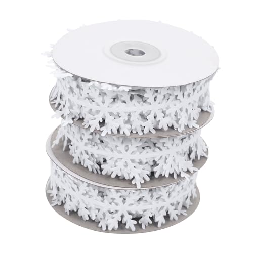 LIFKOME 2 Stück Weihnachtsdeko Schneeflocken Geschenkband Weißes Verpackungsband mit Einzigartigem Muster für DIY Geschenkverpackung Partydekoration Weihnachten LIFKOME 2 Stück Weihnachtsdeko Schneeflocken Geschenkband Weißes Verpackungsband mit Einzigartigem Muster für DIY Geschenkverpackung Partydekoration Weihnachten von LIFKOME