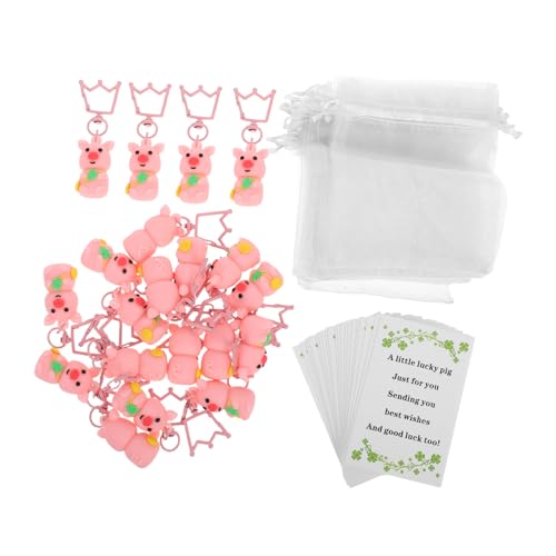 LIFKOME 20 Stck. Schwein Schlüsselanhänger kleiner Schlüsselanhänger Handtaschen-Anhänger-Charms st. Patricks Day Schlüsselanhänger Taschenanhänger weiches Gummi von LIFKOME
