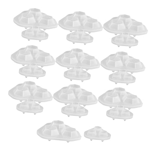 LIFKOME 20 Stück 3D Diamantform Silikonform Für Epoxidharz Zur Schmuckherstellung DIY Bastelarbeiten Edelstein Und Kristallstein Harzgussformen Urlaubsbastelbedarf von LIFKOME
