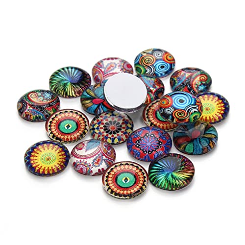 LIFKOME 20 Stück Diy Ethnische Muster Patch Mixed Color Schmuckzubehör für Kreative Diy Projekte für Ohrringe Manschettenknöpfe und Mehr von LIFKOME