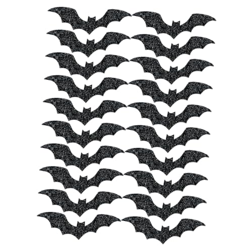 LIFKOME 20 Stück Halloween Fledermaus Dekorationen für Tisch Party Zubehör Glitzernde Ornamente für Schaurige Feiern Vielseitig Einsetzbar für Tischdekoration und LIFKOME 20 Stück Halloween Fledermaus Dekorationen für Tisch Party Zubehör Glitzernde Ornamente für Schaurige Feiern Vielseitig Einsetzbar für Tischdekoration und von LIFKOME