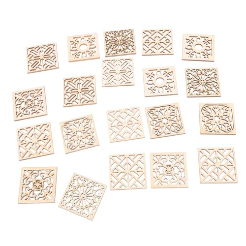 LIFKOME 20 Stück Quadratische Holzscheiben Boho stil DIY Holzstücke zum Basteln Bemalbare Holzornamente Natürliche Holzplatten für Partydekoration Kreativprojekte Handliche LIFKOME 20 Stück Quadratische Holzscheiben Boho stil DIY Holzstücke zum Basteln Bemalbare Holzornamente Natürliche Holzplatten für Partydekoration Kreativprojekte Handliche von LIFKOME