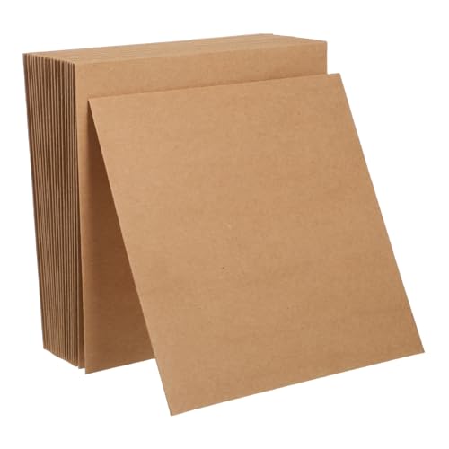 LIFKOME 20 Stück Quadratische Kraftpapier Umschläge Dickes Papier Material Robuste Verpackungstaschen für Schmuck Karten Schlüsselanhänger Einladungen Scrapbooking Umweltfreundlich von LIFKOME