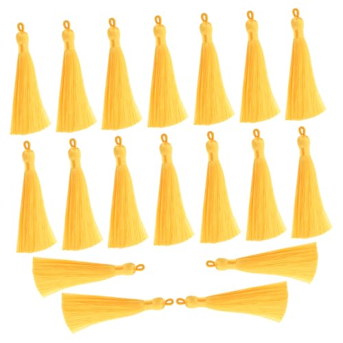 LIFKOME 20 Stück Quasten Zubehör für DIY Schlüsselanhänger und Ohrringe Lange Hängende Quasten Anhänger Gelb für Schmuckherstellung und Kreative Projekte LIFKOME 20 Stück Quasten Zubehör für DIY Schlüsselanhänger und Ohrringe Lange Hängende Quasten Anhänger Gelb für Schmuckherstellung und Kreative Projekte von LIFKOME