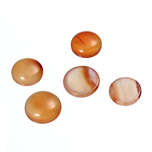 LIFKOME 20 Stück Rote Karneol Cabochons für Schmuckdesign DIY Edelstein Aufkleber für Uhren Bilderrahmen und Mehr für Kreative Bastelprojekte von LIFKOME