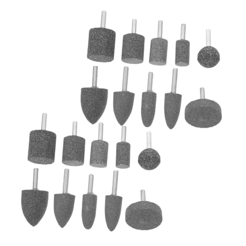 LIFKOME 20 Stück Schleifkopf Schleifstein für Bohrer rotierende Schleifsteinmeißel Ersatz-Schleifscheibe Schleifstifte Rotationspolierbits Bohrer montierter Stein Braunes Edelkorund Grey LIFKOME 20 Stück Schleifkopf Schleifstein für Bohrer rotierende Schleifsteinmeißel Ersatz-Schleifscheibe Schleifstifte Rotationspolierbits Bohrer montierter Stein Braunes Edelkorund Grey von LIFKOME