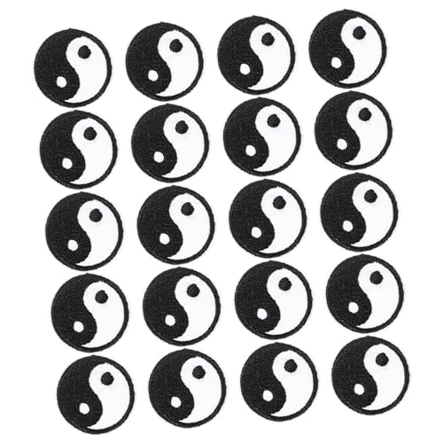 LIFKOME 20 Stück Dekorative Verschleißfeste Eisen Patches im Chinesischen Stil für Kleidung und Accessoires Vielseitige Bügelflicken für Hemden Pullover und Kissen von LIFKOME