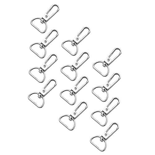LIFKOME 20 Stück Teiliges Drehgelenk Schlüsselringe Praktische Federverschlüsse für DIY Schmuck Taschen Schlüsselanhänger Langlebige Karabiner Vielseitig für Bastelbedarf und Reparaturen von LIFKOME