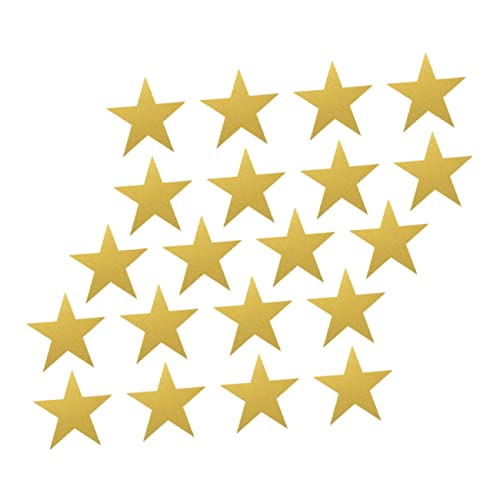 LIFKOME 20 Stück Teiliges Goldene Papierstern Ausschnitte für DIY Projekte Klassenzimmer Dekoration Handgemachte Karten Kreative Bastelideen für Zuhause und Schule von LIFKOME
