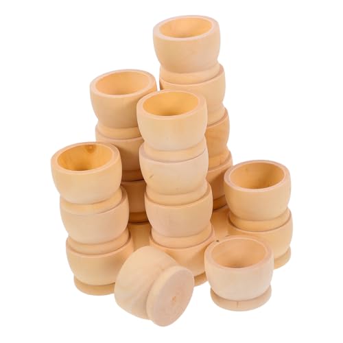 LIFKOME 20 Stück Teiliges Holz Eierbecher Naturfarbene Ostereihalter Rutschfest Flacher Sockel für Osterdeko Familienfeiern Kinderpartys Vielseitig Bemalbar LIFKOME 20 Stück Teiliges Holz Eierbecher Naturfarbene Ostereihalter Rutschfest Flacher Sockel für Osterdeko Familienfeiern Kinderpartys Vielseitig Bemalbar von LIFKOME