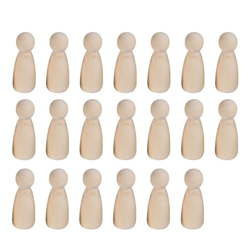 LIFKOME 20 Stück Teiliges Kleine Holzfiguren zum Bemalen Mädchenform Naturbelassene DIY Holzpuppen für Kreative Bastelspielzeuge Kindgerechte Holzpuppen zum Gestalten und Dekorieren LIFKOME 20 Stück Teiliges Kleine Holzfiguren zum Bemalen Mädchenform Naturbelassene DIY Holzpuppen für Kreative Bastelspielzeuge Kindgerechte Holzpuppen zum Gestalten und Dekorieren von LIFKOME