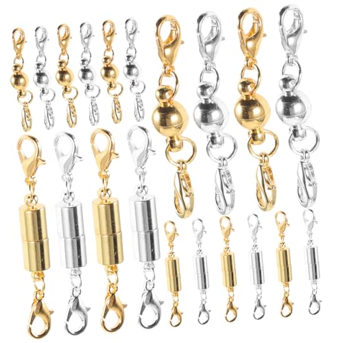 LIFKOME 20 Stück Teiliges Magnetisches Schmuckverschluss Langlebige Runde DIY Halsketten Armbandverschlüsse Leichte Stabile Magnetverschlüsse für Einfache Montage und Reparatur von LIFKOME 20 Stück Teiliges Magnetisches Schmuckverschluss Langlebige Runde DIY Halsketten Armbandverschlüsse Leichte Stabile Magnetverschlüsse für Einfache Montage und Reparatur von von LIFKOME