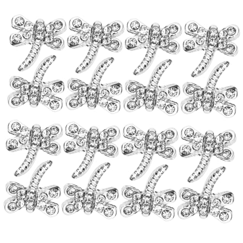 LIFKOME 20 Stück Teiliges Nail Charms aus Langlebiger Legierung mit Funkelnden Libellen für DIY Maniküre Nagelkunst und Nagelzubehör Einfach Anzubringen für Individuelle Nagelgestaltung von LIFKOME