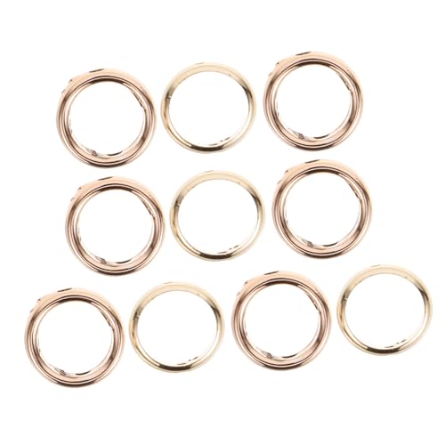 LIFKOME 20 Stück Teiliges Perlenrahmen Runde Doppel Verbindungsringe aus Legierung Langlebige DIY Schmuck Spacer Beads für Armband und Halskettenherstellung Handwerksqualität von LIFKOME