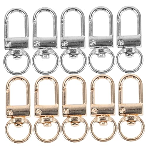 LIFKOME 20 Stück Teiliges Schlüsselringe mit Metallkarabiner Robustes Keychain Clasp aus Zinklegierung Langlebiger Schlüsselanhänger Verschluss für Schlüssel Taschen Rucksäcke Heavy Duty von LIFKOME