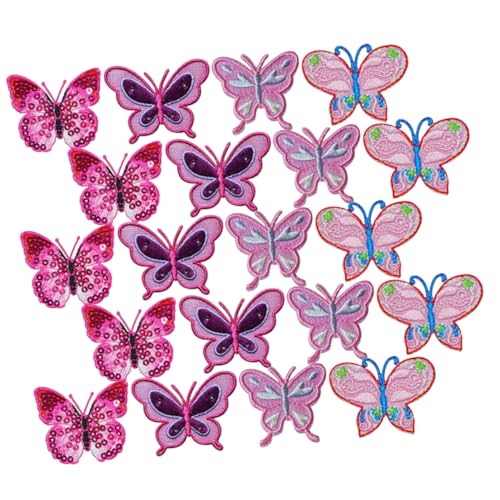 LIFKOME 20 Stück Teiliges Schmetterling Aufnäher Bestickte DIY Kleidung Patches für Jacken Hüte Rucksäcke Flexible Stoffflicken zum Aufnähen und Reparieren Langlebig und Vielseitig LIFKOME 20 Stück Teiliges Schmetterling Aufnäher Bestickte DIY Kleidung Patches für Jacken Hüte Rucksäcke Flexible Stoffflicken zum Aufnähen und Reparieren Langlebig und Vielseitig von LIFKOME