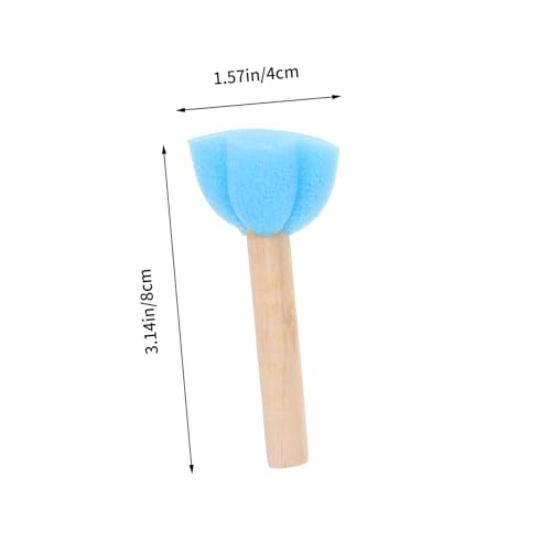 LIFKOME 20 Stück Teiliges Schwamm Pinsel DIY Malerei Ergonomisch Geformt rutschfest Vielseitig für Wasserfarben Öl Gouachefarben für Kreative Bastelstunden und Kunstunterricht von LIFKOME