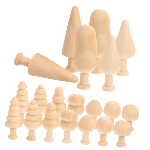 LIFKOME 20 Stück Teiliges Unbehandelte Holz bäumchen aus Naturholz DIY Bastelmaterial für Bemalbare Mini bäume für Kreative Holzdeko für Malpartys Weihnachts Wohnungsdekoration LIFKOME 20 Stück Teiliges Unbehandelte Holz bäumchen aus Naturholz DIY Bastelmaterial für Bemalbare Mini bäume für Kreative Holzdeko für Malpartys Weihnachts Wohnungsdekoration von LIFKOME