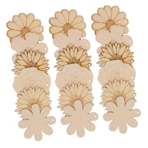 LIFKOME 20 Stück Teiliges Unvollendeter Holzblumenformen zum Basteln DIY Sonnenblumen Dekorationen mit Juteschnur für Kinderhandwerk und Kreative Projekte Zuhause LIFKOME 20 Stück Teiliges Unvollendeter Holzblumenformen zum Basteln DIY Sonnenblumen Dekorationen mit Juteschnur für Kinderhandwerk und Kreative Projekte Zuhause von LIFKOME