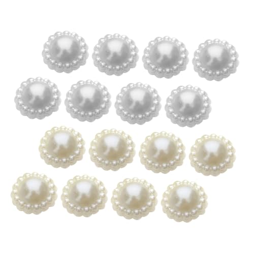 LIFKOME 200 Stück Abs Sonnenblume Imitationsperlen Schmuckzubehör für DIY Haarschmuck Elegant und Vielseitig Einsetzbar für Kreative Bastelprojekte von LIFKOME